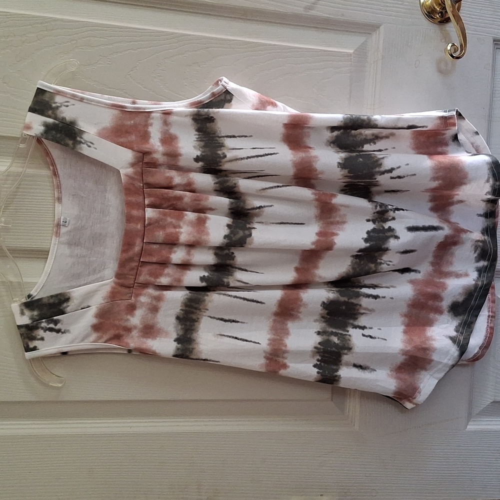 Tie-Dye Sleeveless Top, L